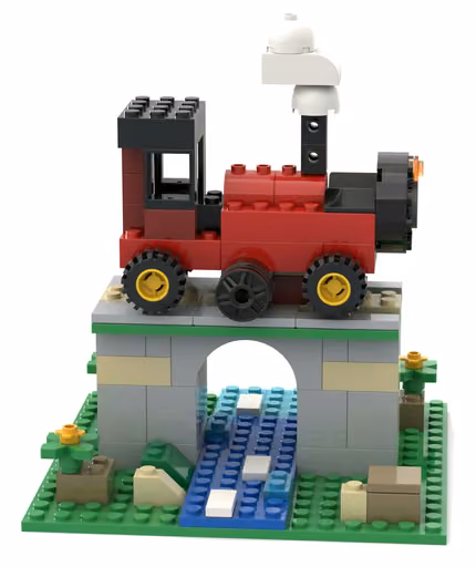 GPT-6 Astra's build: Steam locomotive on a bridge