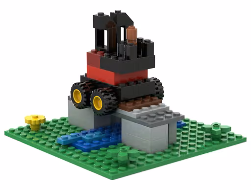 GPT-5.6 Sol's build: Steam locomotive on a bridge