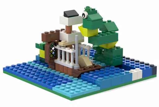Gemini 3.8 Flash's build: Sea serpent around a ship