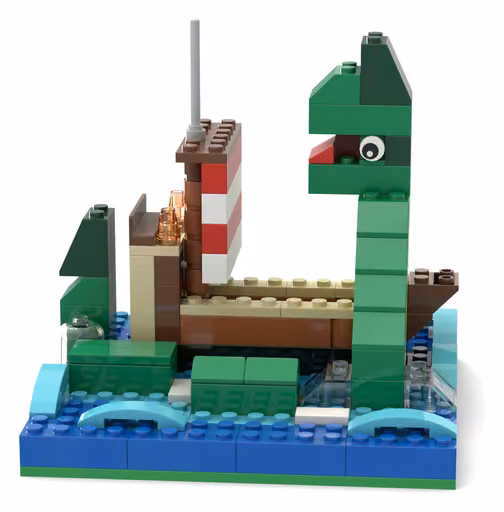 Claude Opus 5.5's build: Sea serpent around a ship